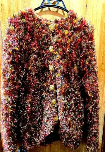 복슬복슬 멀티 컬러 가디건