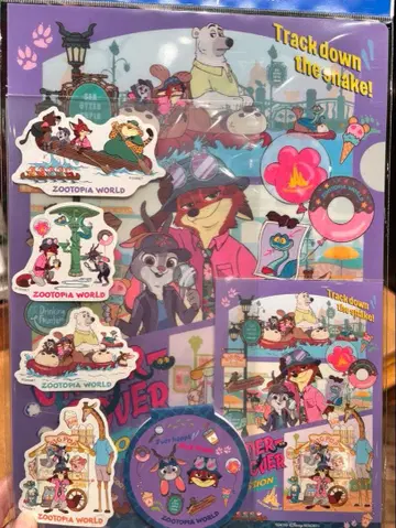 [ 선착순 ] 주토피아2 A4 클리어 폴더 세트 디즈니 리조트