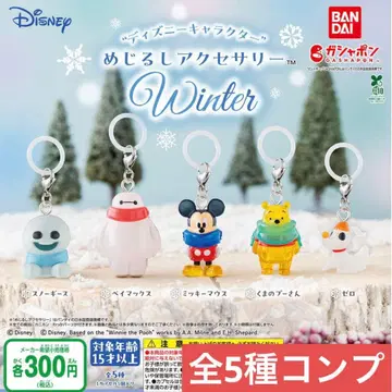 디즈니 캐릭터 메지루시 액세서리 WINTER 전체 5종 컴플리트