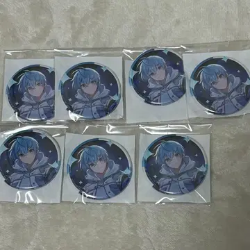 코론 하늘색 엔드롤 특전 캔뱃지 7개 세트