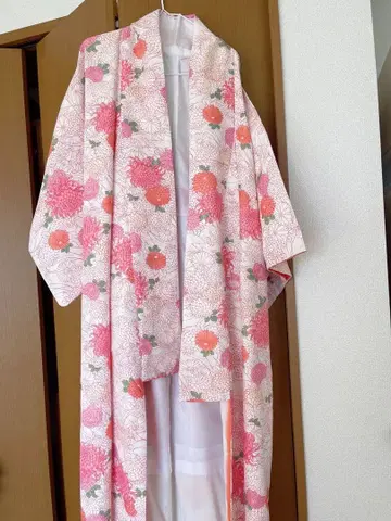 꽃무늬 후리소데 기모노 핑크 계열