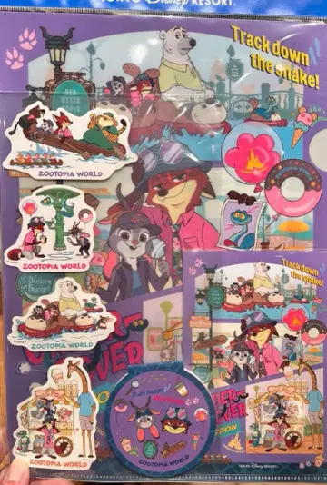 [ 선착순 ] 주토피아 2 클리어 파일 세트 디즈니 리조트