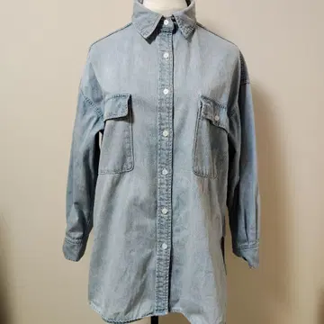 BABYLONE 데님 오버 셔츠