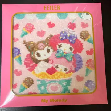 새상품 FEILER 페이러 산리오 콜라보 마이멜로디 & 쿠로미 & 피아노