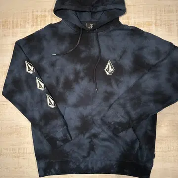 volcom 볼컴 맨투맨 후드티 풀오버 타이다이 네이비