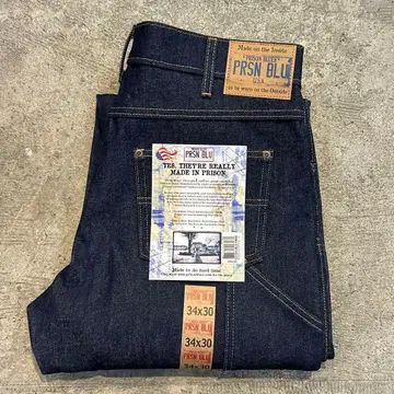 새상품 PRISONBLUES 더블니 리지드 W34