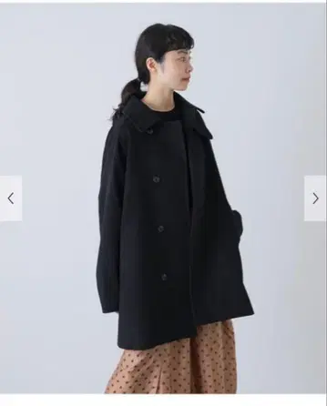 택 포함 새상품 카구레 울 싱글 P코트 어반 리서치 도어스