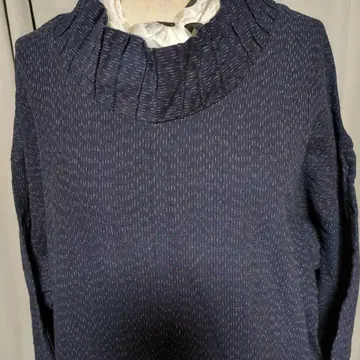 기장 긴 튜닉 서생 무늬