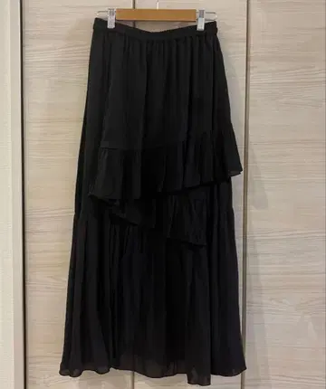 Heather 프릴 스커트 블랙