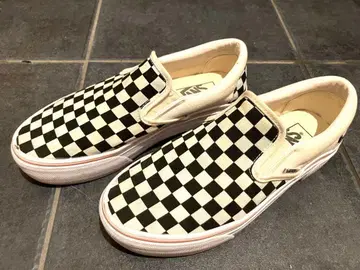 VANS 체커 패턴 슬립온 23.5cm