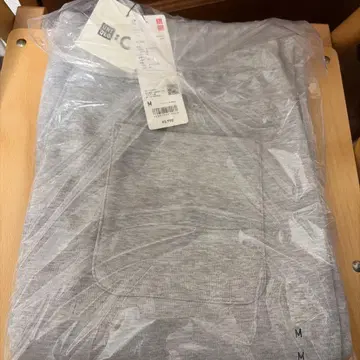 [ 미사용품 ] UNIQLO:C 맨투맨 와이드 팬츠 M 사이즈/그레이