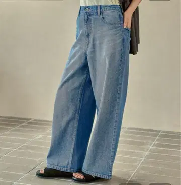 렙심 와이드 스트레이트 데님 새상품