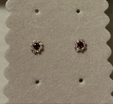 K10 루비 귀걸이 스카라베