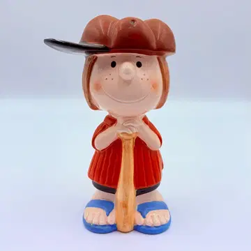 피넛 페퍼민트 패티 저금통 쇼와 레트로 소프트 비닐 인형 스누피