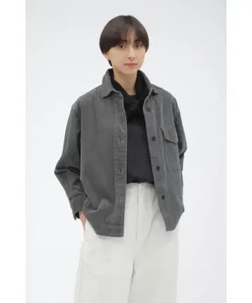 2024AW MHL DRY COTTON NEEDLECORD SHIRT