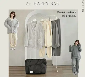 MUMU&Co 룸웨어 해피백 4점 M 다크 그레이 시마무라