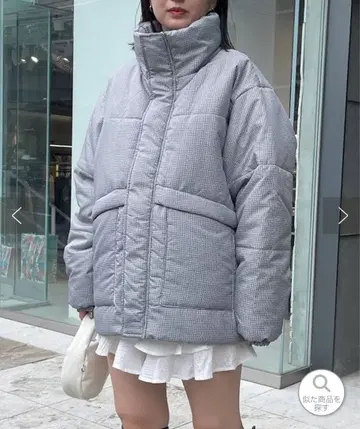 mystic 충전솜 퀼팅 코트