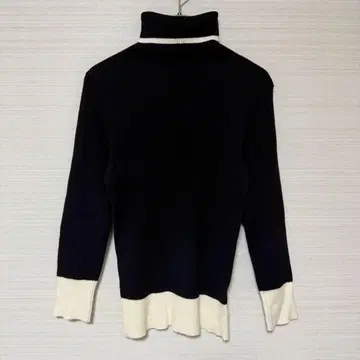 안티카 터틀넥 리브 니트 스웨터 L~XXL 신축성 빅