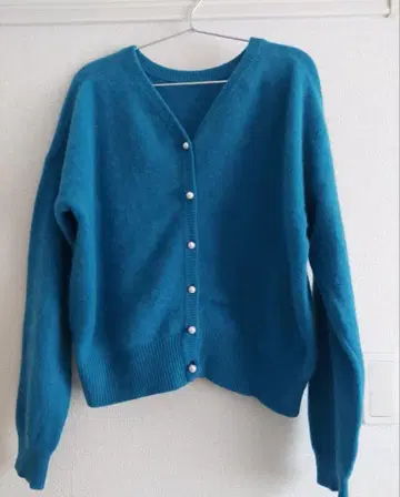 Jines 라쿤 전후 2way 펄 단추 가디건