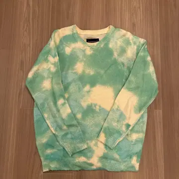 Towncraft 민트 그린 타이다이 니트 스웨터