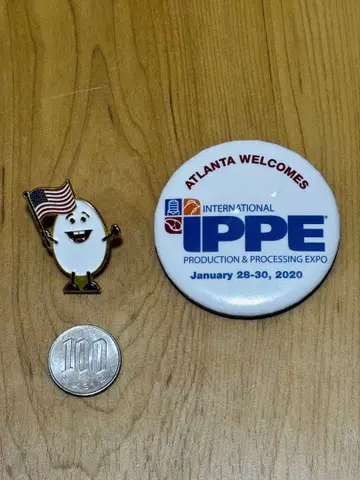 계란 캐릭터 핀 배지와 캔뱃지 세트