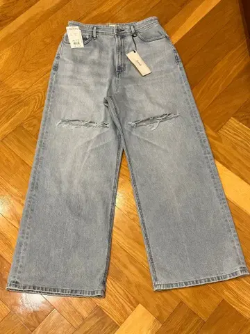 히구치 카오리 x YANUK 크러쉬 와이드 팬츠