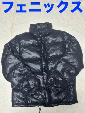 피닉스 phenix 블랙 광택 다운 자켓