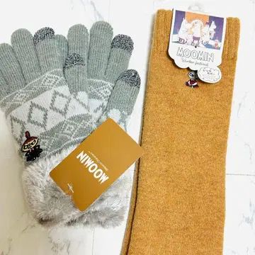 [리틀 미이] 스마트폰 대응 장갑 & 레그 커버 MOOMIN 레그 워머