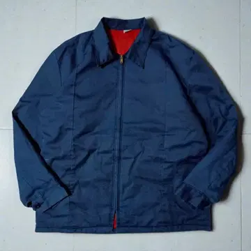 70s~80s USA제 워크 자켓 SCOVILL 지퍼 충전솜 L