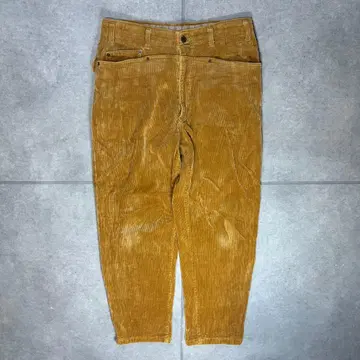 빈티지 코듀로이 팬츠 스트레이트 신치 벨트 90s 빅 포켓