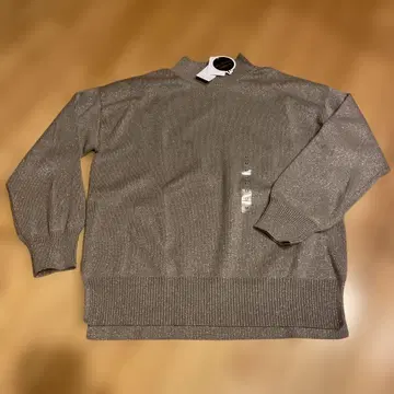 글로벌 워크 멜티 스탠드 슬릿 라메 풀오버 모카 M (새상품)