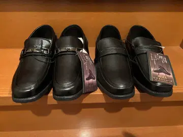새상품 2족 세트 남성용 가죽 신발 25.5cm 럭셔리 신발 매트 마감