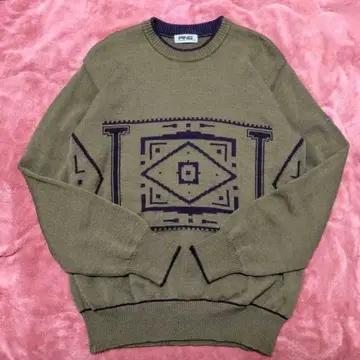 [ PING ] 골프 니트 스웨터 L 사이즈 브라운 울 100%