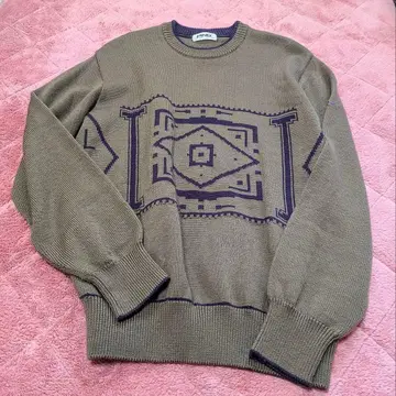 [ PING ] 골프 니트 스웨터 L 사이즈 브라운 울 100%