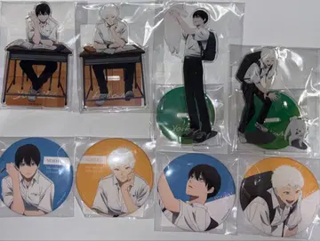 빛이 죽은 여름 제비뽑기당 아크릴 스탠드, 캔뱃지 총 8개 세트