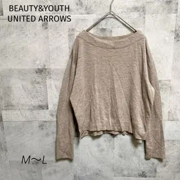 BEAUTY&YOUTH [ M~L ] 스웨터 니트 긴팔 베이지 울