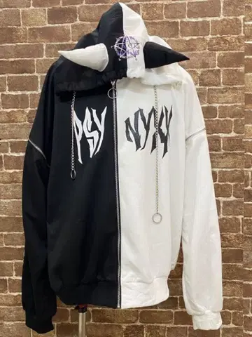 PSYNYXX 푸슈닉스 데빌 혼 마법진 후드티