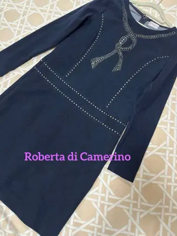 새상품급 Roberta di Camerino 원피스 스팽글 네이비