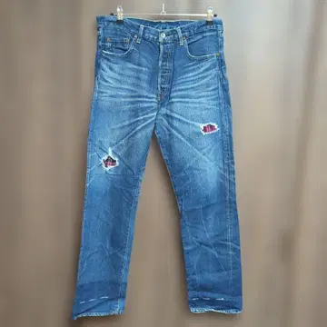 FUTURA LABORATORIES 데미지 가공 데님 팬츠