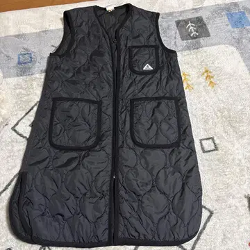 GEVACO 블랙 퀼팅 다운 베스트 M 사이즈