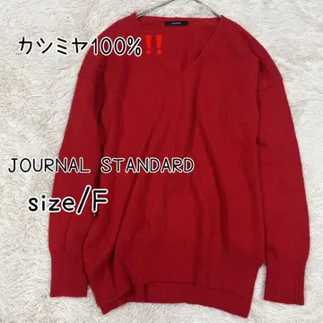 JOURNAL STANDARD 스웨터 니트 캐시미어 100% F 빨간색