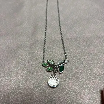 스와로브스키 목걸이 Garland 리프 티어드롭