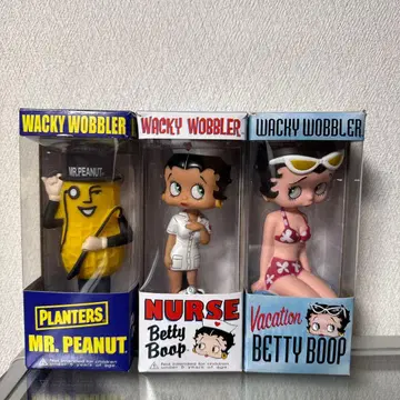 Wacky Wobbler 피규어 세트 보블헤드 베디 피넛