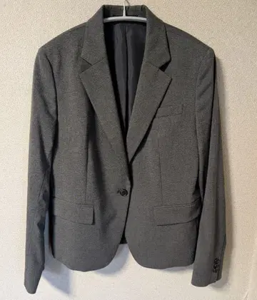 유니클로 스트레치 테일러드 자켓 1버튼 그레이