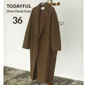 TODAYFUL 오버 체크 코트