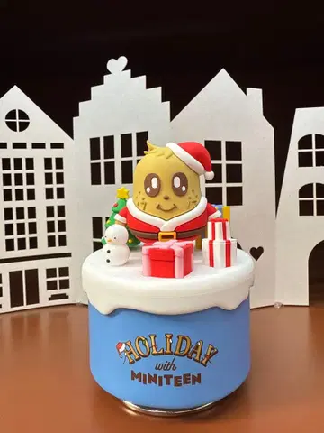 미니틴 피규어 오르골 스티커 김자 민규 홀리데이