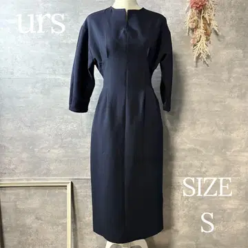 미사용 새상품 urs 허리 턱 원피스 네이비 포멀 오피스 S