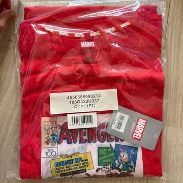 MARVEL 어벤져스 T셔츠 레드 디즈니