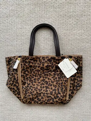 새상품 INDIVI 인디비 애니멀 무늬 토트백