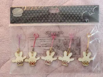 Disney 미키 손 모양 스트랩 5개 세트